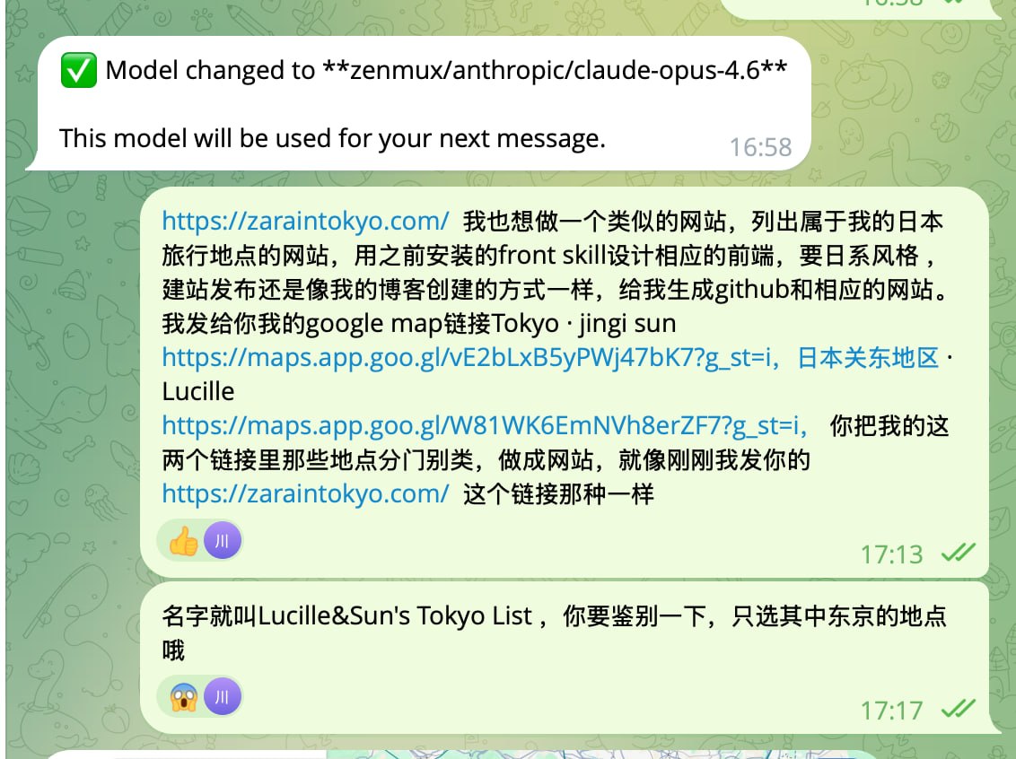 和 AI 的对话截图